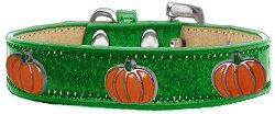 Pumpkin Widget Dog Collar (size: Emerald Green Ice Cream Size 20)