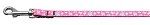 Butterfly Nylon Ribbon Collar (size: Pink 3/8 wide 4Ft Lsh)