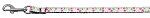 Cherries Nylon Collar (size: White 3/8 wide 6Ft Lsh)
