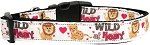 Wild at Heart Nylon Dog Collar (size: Sm)