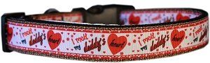 Melt Daddy's Heart Nylon Dog Collar (size: XS)