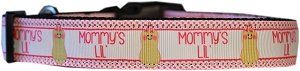 Mommy's Lil Peanut Nylon Dog Collar (size: XS)