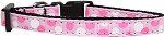 Confetti Dots Nylon Collar (size: Light Pink XS)