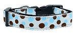 Confetti Dots Nylon Collar (size: Baby Blue Medium)