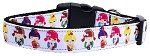 Crazy for Kimonos Nylon Dog Collar (size: Medium Narrow)