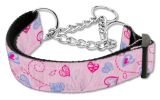 Crazy Hearts Nylon Collars