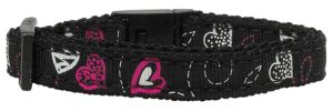 Crazy Hearts Nylon Collars