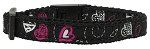 Crazy Hearts Nylon Collars (size: Black Cat Safety)