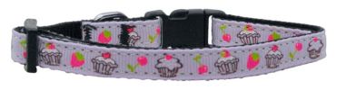Cupcakes Nylon Ribbon Collar