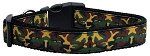 Green Camo Nylon Dog Collar (size: Medium Narrow)