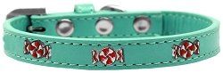 Peppermint Widget Dog Collar (size: Aqua Size 16)