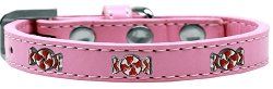 Peppermint Widget Dog Collar (size: Light Pink Size 16)