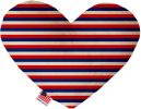 Patriotic Stripes Heart Dog Toy