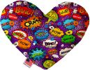 Purple Comic Sound Effects Heart Dog Toy