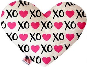 Pink XOXO Heart Dog Toy (size: 8 Inch)