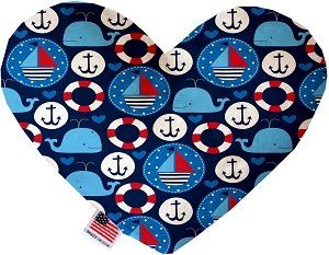 Anchors Away Heart Dog Toy (size: 8 Inch)
