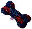 Fireworks Canvas Bone Dog Toy