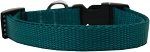 Plain Nylon Dog Collar (size: XL Teal)