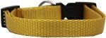 Plain Nylon Dog Collar (size: XL Golden Yellow)