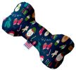 Christmas Party Canvas Bone Dog Toy