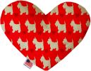Christmas Westies Heart Dog Toy