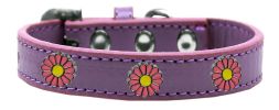 Pink Daisy Widget Dog Collar