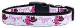Cowgirl Up Nylon Dog Collar (size: XL)