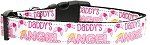 Daddy's Angel Nylon Dog Collar (size: Sm)
