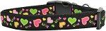 Neon Love Nylon Dog Collar (size: XL)