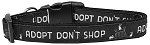 Adopt Don't Shop Nylon Dog Collar (size: XS)