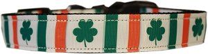 Irish Pride Nylon Dog Collar (size: XS)