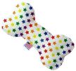 Rainbow Stars Canvas Bone Dog Toy