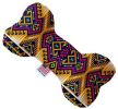 Tan Southwest Canvas Bone Dog Toy