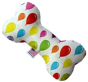 Balloons Canvas Bone Dog Toy (size: 8 Inch)