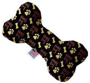 Happy Dog Canvas Bone Dog Toy (size: 10 Inch)