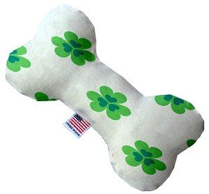 Lucky Charms Canvas Bone Dog Toy (size: 6 Inch)