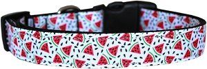 Watermelon Nylon Dog Collar (size: Sm)
