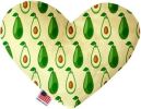 Avocado Paradise Canvas Heart Dog Toy