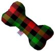 Christmas Plaid Canvas Bone Dog Toy