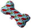 Christmas T-rex Canvas Bone Dog Toy