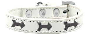 Arrows Widget Dog Collar (size: White Size 16)