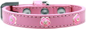 Bright Pink Rose Widget Dog Collar