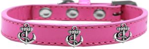 Silver Anchor Widget Dog Collar