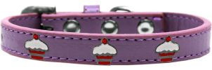 Red Cupcake Widget Dog Collar