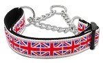 Tiled Union Jack(UK Flag) Nylon Ribbon Collar