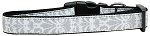 Damask Nylon Dog Collar (size: SM Grey)