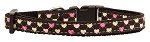 Argyle Hearts Nylon Ribbon Collar