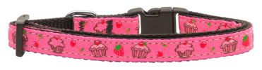 Cupcakes Nylon Ribbon Collar