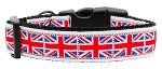 Tiled Union Jack(UK Flag) Nylon Ribbon Collar