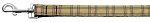 Plaid Nylon Collar (size: Khaki 1 wide 4ft Lsh)